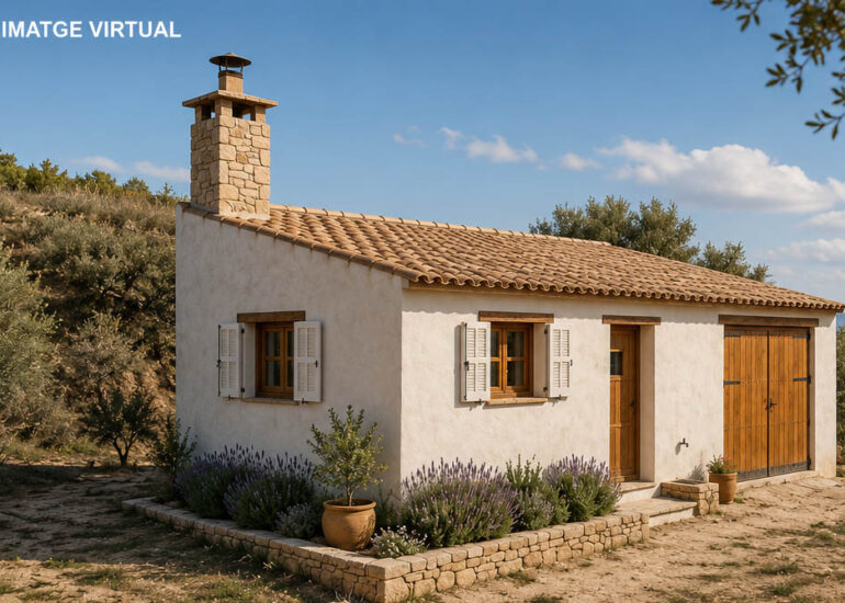 Maset amb grans vistes panoràmiques a la Terra Alta a 3 minuts de Gandesa