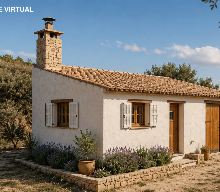 Maset amb grans vistes panoràmiques a la Terra Alta a 3 minuts de Gandesa