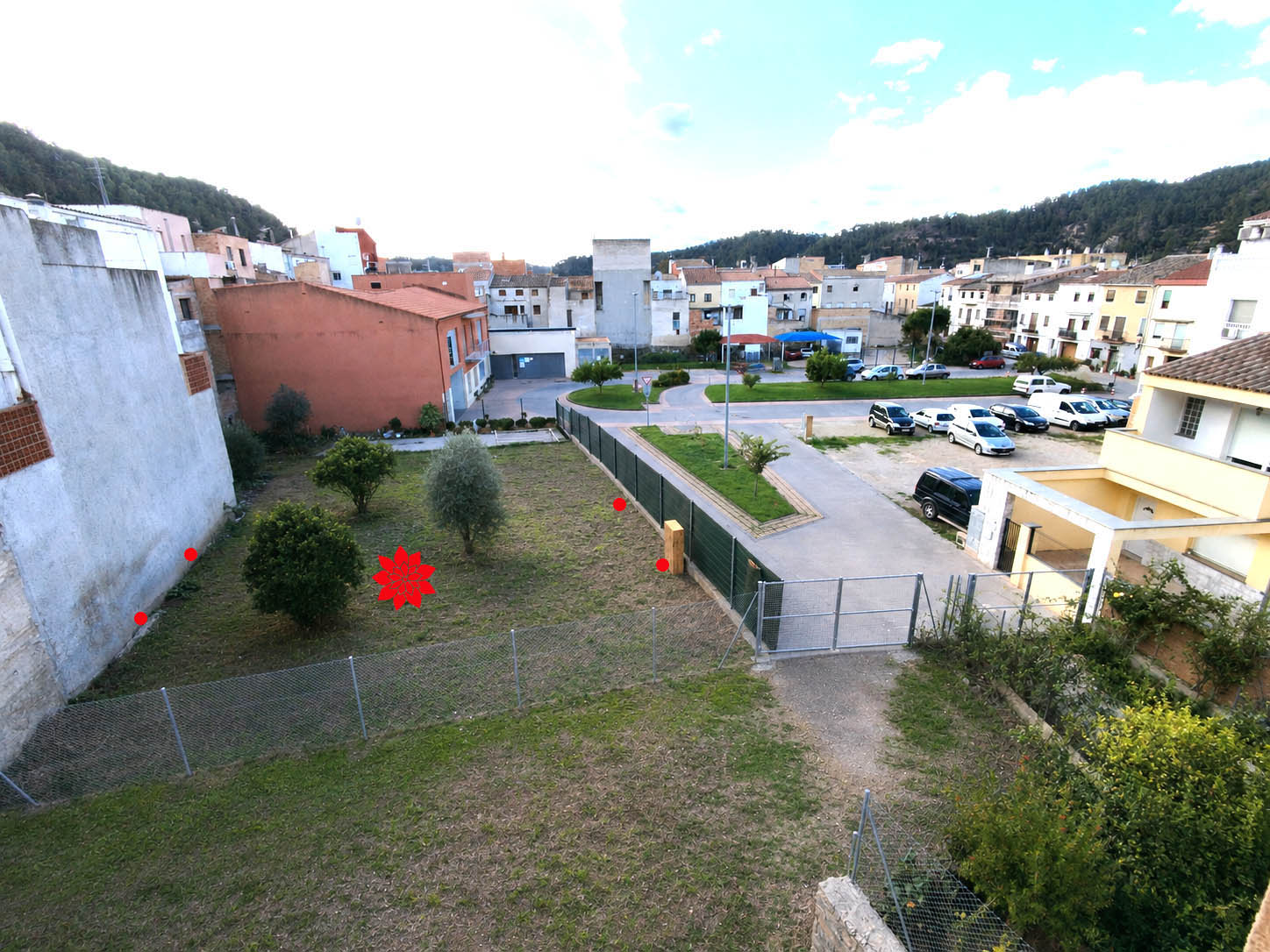 Vista de l'emplaçament del solar